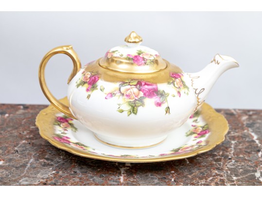 Elegant Golden Rose Royal Chelsea English Bone China Tea Service