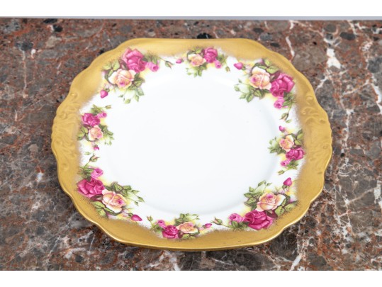 Elegant Golden Rose Royal Chelsea English Bone China Tea Service