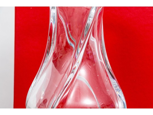 French, Baccarat 'Serpentine' Crystal Vase