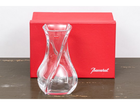 French, Baccarat 'Serpentine' Crystal Vase