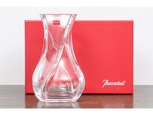 French, Baccarat 'Serpentine' Crystal Vase