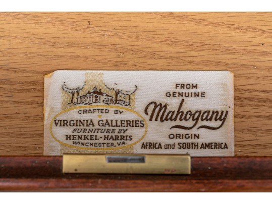  Virginia Galleries Henkel-Harris Mahogany Bookcase Secretary