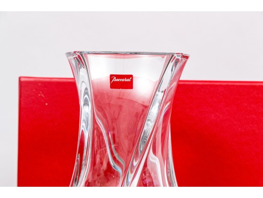 French, Baccarat 'Serpentine' Crystal Vase