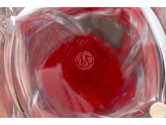 French, Baccarat 'Serpentine' Crystal Vase