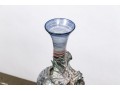 Silver Finished Glass Candlesticks