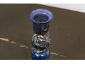 Silver Finished Glass Candlesticks
