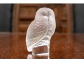 French, Lalique Crystal Owl 