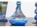 Silver Finished Glass Candlesticks