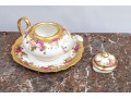 Elegant Golden Rose Royal Chelsea English Bone China Tea Service