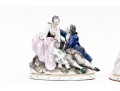 Two Antique Continental Porcelain Figural Groups