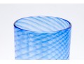 Contemporary Blue Art Glass Vase