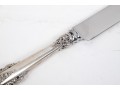 English Sheffield Grand Baroque Sterling Handled Cake Knife