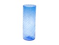 Contemporary Blue Art Glass Vase