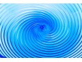 Blue Swirled Glass Bowl