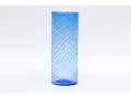 Contemporary Blue Art Glass Vase