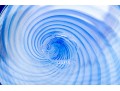 Contemporary Blue Art Glass Vase