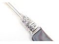 English Sheffield Grand Baroque Sterling Handled Cake Knife