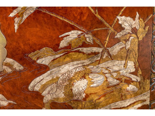 Vintage Chinese Carved And Gilt Finished Chest