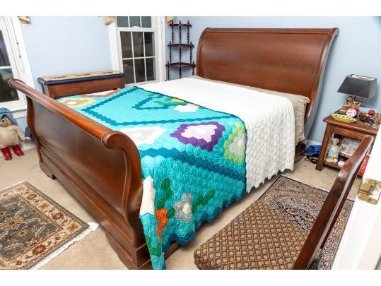Queen Sleigh Bedframe