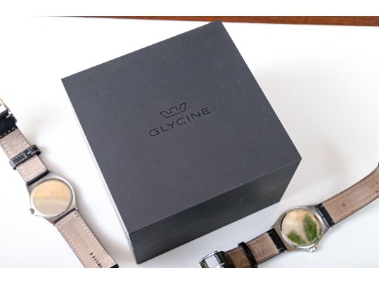 Glycine Combat Watches In Blue And Yellow