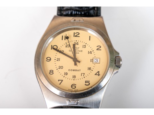 Glycine Combat Watches In Blue And Yellow