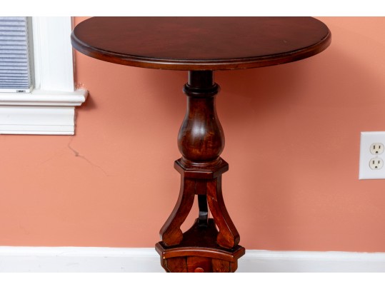 Butler Specialty Co. Mahogany Pedestal Accent Table