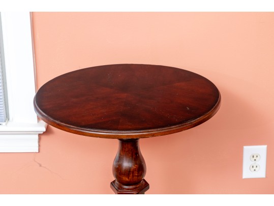 Butler Specialty Co. Mahogany Pedestal Accent Table