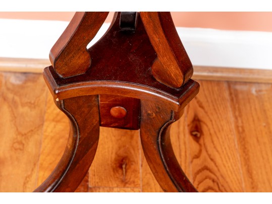 Butler Specialty Co. Mahogany Pedestal Accent Table