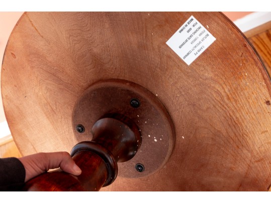 Butler Specialty Co. Mahogany Pedestal Accent Table