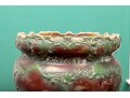 Excellent Red And Green Ceramic Pedestal Jardiniere