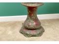 Excellent Red And Green Ceramic Pedestal Jardiniere