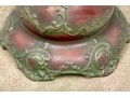Excellent Red And Green Ceramic Pedestal Jardiniere