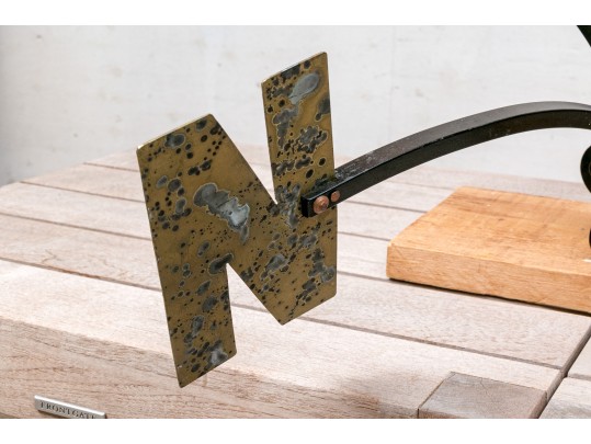 T.J. McDermott (Am., 20th-21st C) Weather Vane With A Golden Fish Top