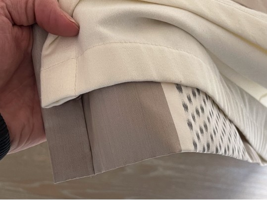 Elegant Pair Of Window Draperies, With Decorative Trims