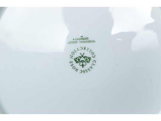 Set Of 8 Rosenthal Classic Rose Collection Dinner Plates