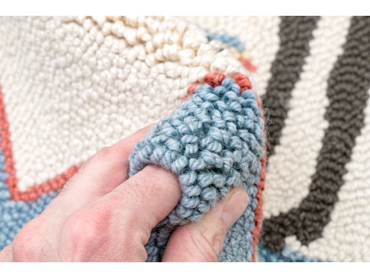 Hand Hooked 'George Washington On A Horse' Mat