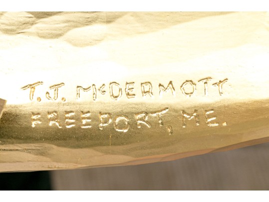 T.J. McDermott (Am., 20th-21st C) Weather Vane With A Golden Fish Top