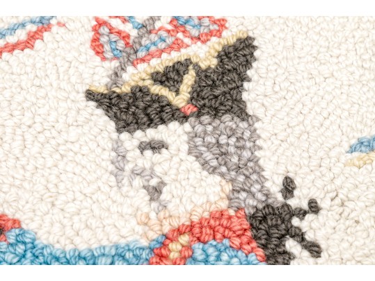 Hand Hooked 'George Washington On A Horse' Mat