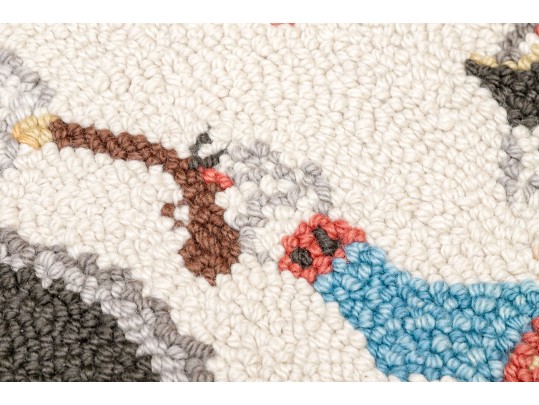 Hand Hooked 'George Washington On A Horse' Mat