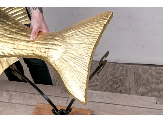 T.J. McDermott (Am., 20th-21st C) Weather Vane With A Golden Fish Top