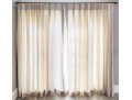 Elegant Pair Of Window Draperies, With Decorative Trims