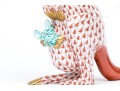 Herend Rust Fishnet Pattern Kangaroo With Joey Figure