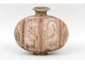 Chinese Painted Pottery Cocoon Vase, Probably Han Dynasty