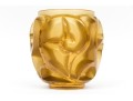 Rene Lalique Tourbillons Yellow Glass Vase