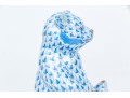 Herend Blue Fishnet Pattern Panda Figure 