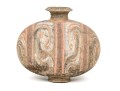 Chinese Painted Pottery Cocoon Vase, Probably Han Dynasty