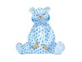 Herend Blue Fishnet Pattern Panda Figure 