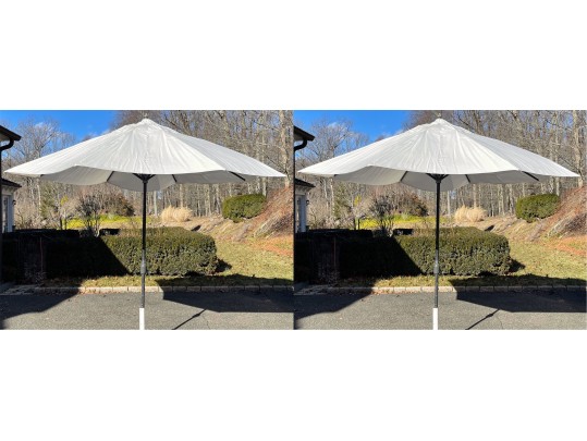 Pair Of Outdoor Umbrellas