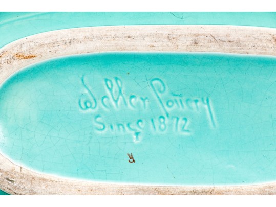 Weller Moulded And Glazed Ceramic Oval Centerpiece