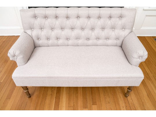Alton Furniture Upholstered Tufted Settee